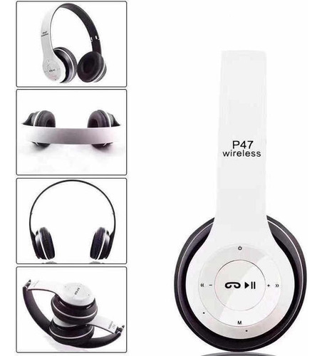 Audífonos Bluetooth P47 Con Micrófono Y Radio Fm Incluido
