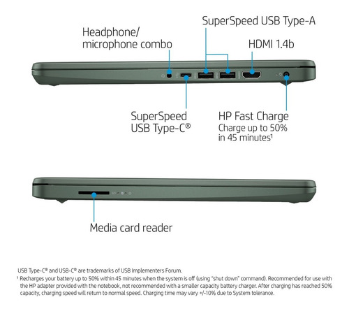 Imagen 4 de 10 de Notebook Hp I5 11va Quad 8gb Ssd256 14 PuLG Iris Xe 1,4kg