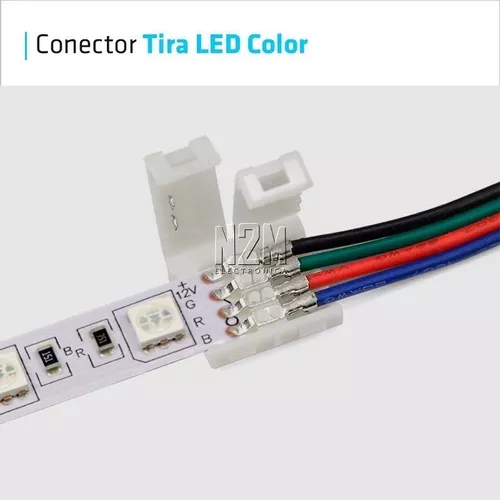 Conector Led Empalme Tira 5050 Rgb Monocromatica Colores