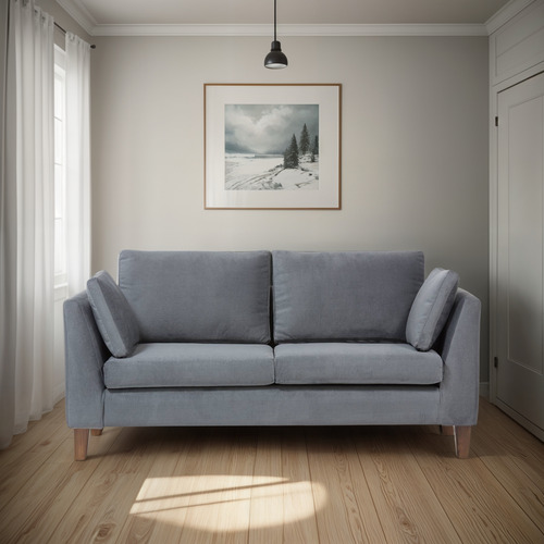 Sofá Barra Design Estocolmo 2 Cuerpos Gris