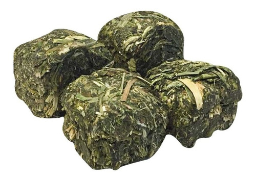 Imagen 3 de 7 de Cubos De Alfalfa Para Conejos Cuyo Hamster 100% Natural 1kg