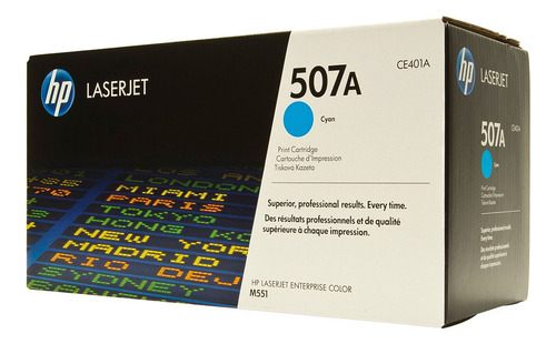 Toner Hp Ce401a Original 507a Cyan