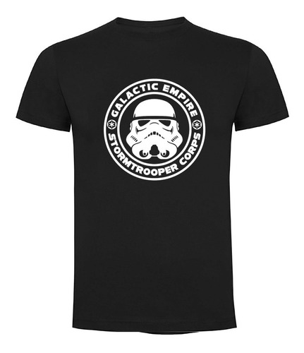 Polera Star Wars Stormtrooper Algodón Color Negro