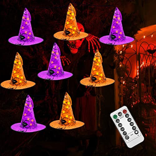 Halloween Bruja Sombrero De Cuerda Luces, Halloween Plcmo