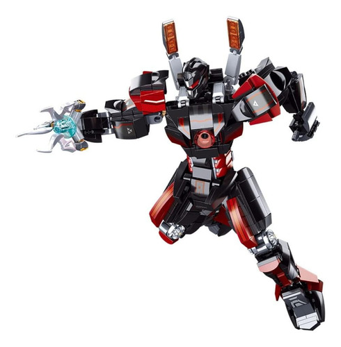 Bloques De Construcción Jcpuct Black Tech Mecha Robot Con Bl