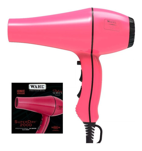 Secador De Pelo Profesional Wahl Super Dry 2000 Watts Rosa