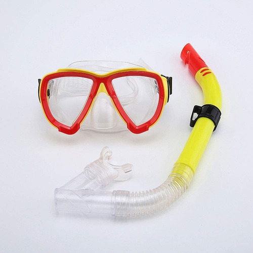 Set De Buceo Mascara Y Snorkel Silicona Valvula Ajustable