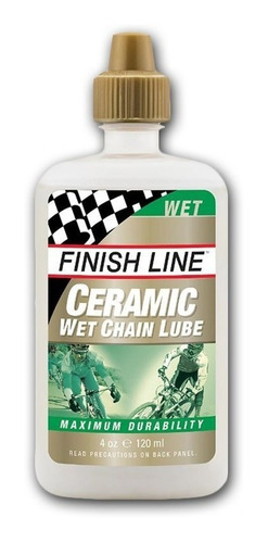 Lubricante Finish Line Cerámico Húmedo P/ Bicicleta - 120 Ml