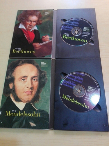 Grandes Compositores,libros Y Cds , Sol 90. Lote De 10. (Usado)