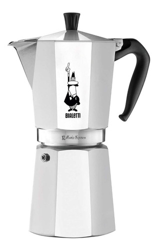 Cafeteira Bialetti Moka Express 12 Cups manual alumínio italiana