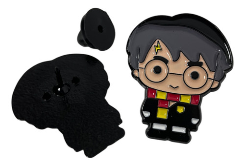 Pin Botton Broche Harry Potter Hp Preto