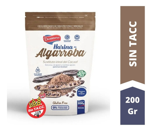 Harina De Algarroba X 200 Gr - Libre De Gluten Sin Tacc