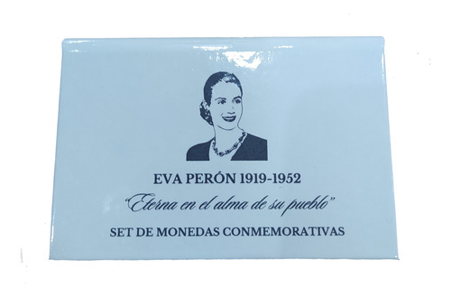 Set Monedas Conmemorativas Eva Perón Chico C/ Monedas