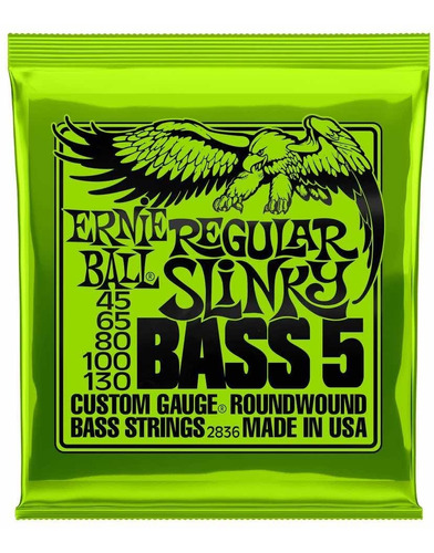 Cuerdas De Bajo Ernie Ball Regular Slinky 45-130