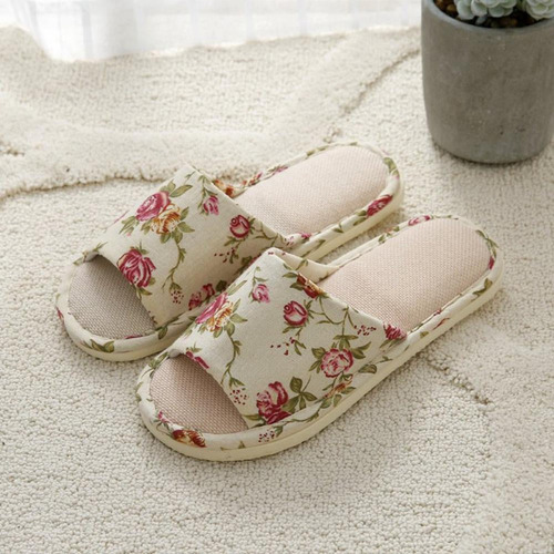 Zapatillas Interiores De Algodón Con Punta Abierta For Homb