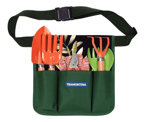 Imagen 1 de 2 de Kit Set Jardineria 8 Piezas Palitas + Cinturon Tramontina