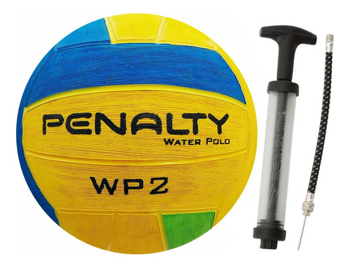Bola Water Polo Penalty Oficial Wp2 Mais Inflador Com Nf