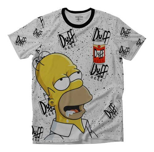 Playera Hombre Cerveza Duff Los Simpson Homero Camiseta Moda