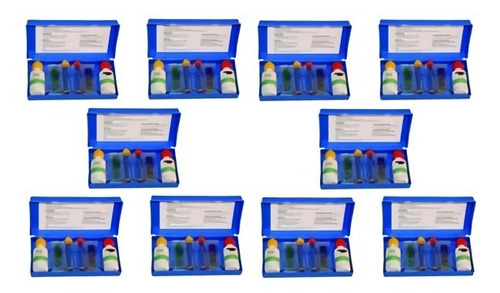 Kit Analizador Cloro Y Ph Albercas Y Purificadoras (10 Pack)