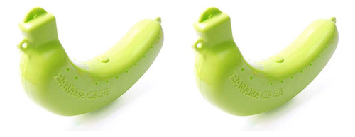 2 Bonitas Cajas Protectoras Con Forma De Fruta Y Plátano Par