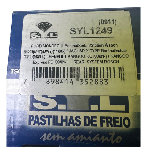 Pastilla De Freno Ford Mondeo Berlina/sedan Renault Kangoo