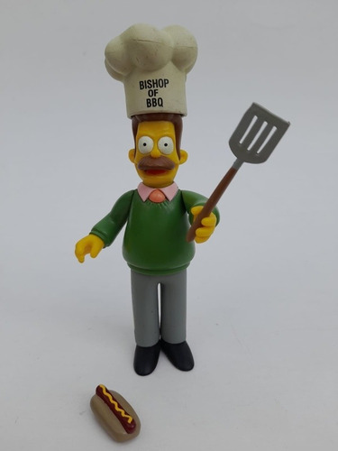 Ned Flanders Los Simpson Playmate Original Con Accesorios. 