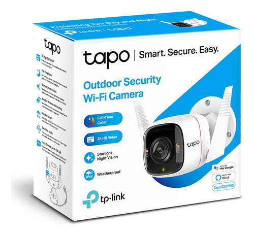 Camara Tp-link Wi-fi Tapo C320ws Para Exterior Ip66 4mp Colo