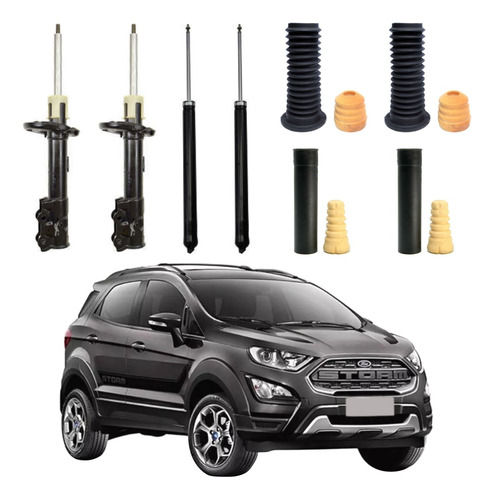 4 Amortecedor New Ecosport 4x2 2013 2014 2015 Monroe + Kit