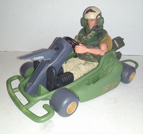 Gi Joe Figura 12 Con Vehiculo Go Kart Buggy Hasbro 1996 (Usado)