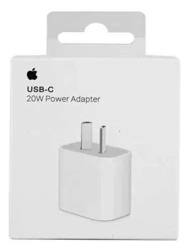 Cargador rápido 20w usb tipo C con cable para iPhone blanco | Envío gratis