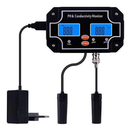 Medidor Monitor Fijo De Ph Y Ec Phmetro Conductimetro 