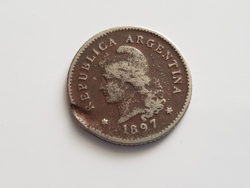 Moneda 1897 Argentina 10 Centavos Coleccion