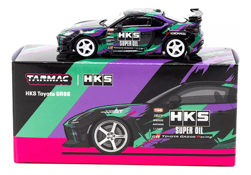 Tarmac Works Global64 Hks Toyota Gr86 Mijo Exclusives 1/64 Color Negro