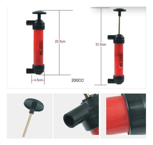 De Bomba De Sifón Manual Extractor De Aceite Con Conector