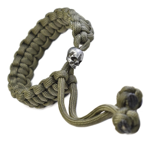 Pulsera Hombre Skull Universal Retten Cuerda Paracaidas Soga