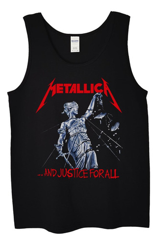 Polera Musculosa Metallica And Justice For Metal Abominatron
