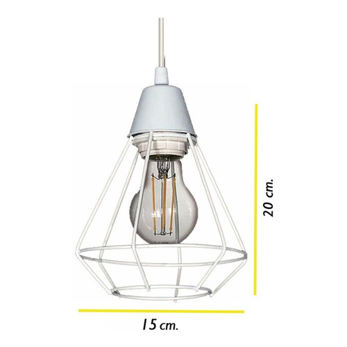 Lámpara de techo Ferrolux C-1003 color blanco texturado 220V por 1 unidad