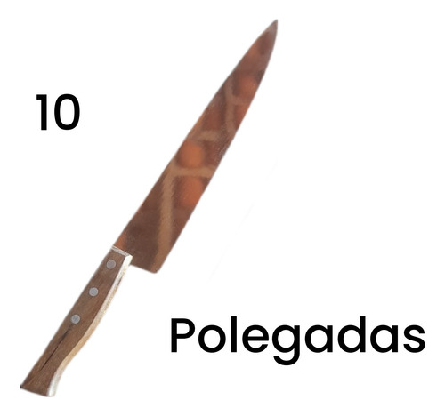 Jogo De Facas Tradicional Tramontina 10, 9, 8, 7, 6 Polegada Marrom-claro