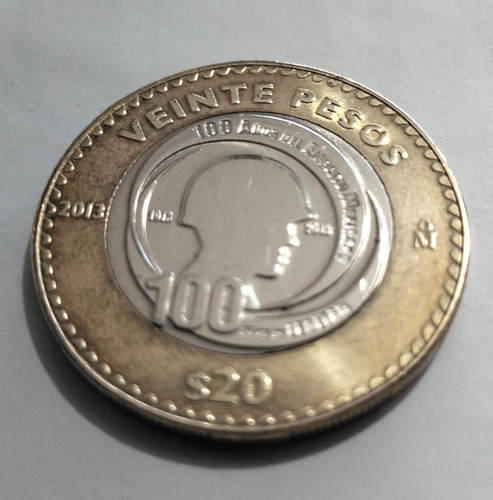 Moneda De 20 Pesos: Centenario Del Ejército Mexicano