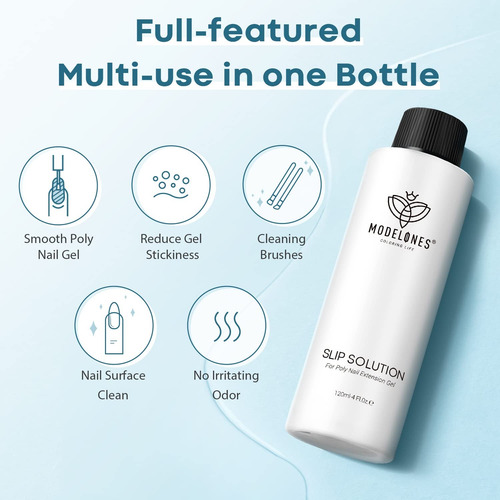 Gel Para Extensión De Uñas Con Cepillo Doble Transparente