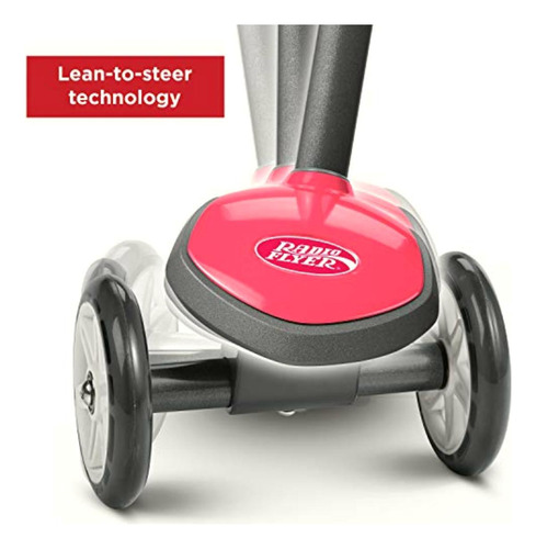 Radio Flyer Color Fx Ez Glider 3 Wheel Scooter, Rosa, Una
