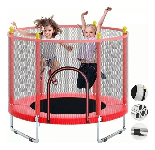 Trampolin Brincolin Infantil Tumbling Resortes Red Seguridad