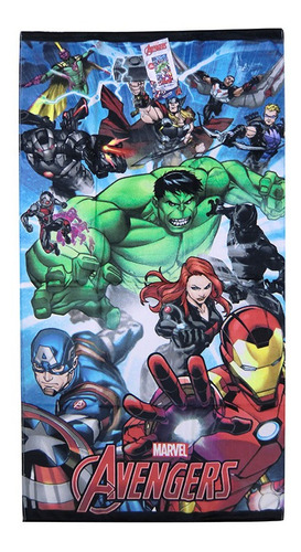 Toalla Playera Avengers Algodón 70 X 130 Cm