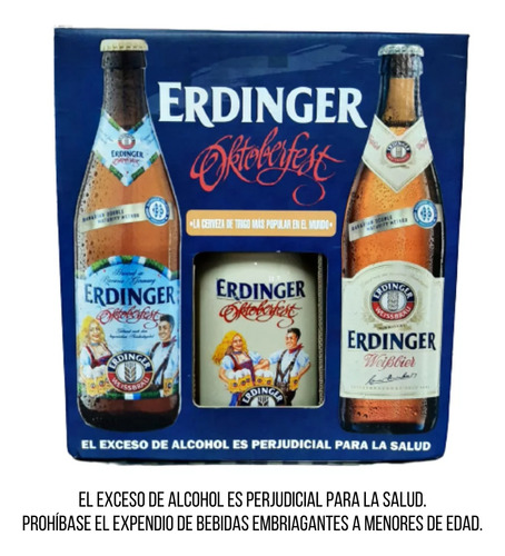 Estuche Cerveza Aleman Erdinger - mL a $48