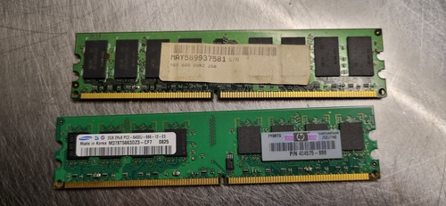 Memoria Ram Ddr2 2 Gb 800 /667 Mhz Varios Modelos. (Usado)