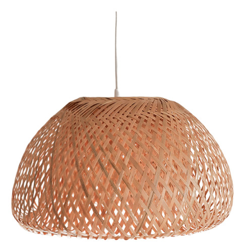 Pantalla Colgante Rattan 44 Cm Lampara Mimbre Deco Living