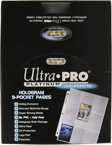 Micas Portacards Ultra Pro Platinum Series X 10 Unidades