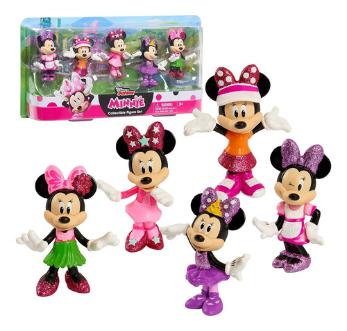 Disney Junior Minnie Mouse - Juego De Figuras 5 Piezas 8 Cm