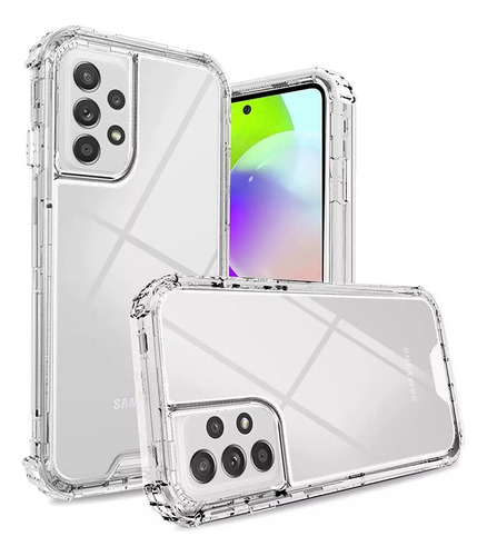 Funda Para Honor Uso Rudo 3 En 1 Grado Militar Antigolpes Transparente Honor X7a