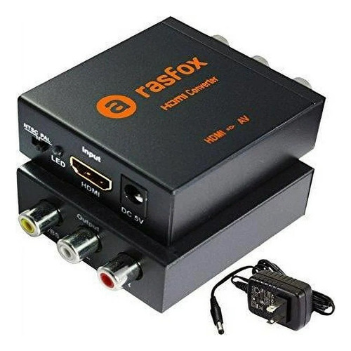 Adaptador Convertidor Rasfox Audio Video De Hdmi A 3 Rca 5v